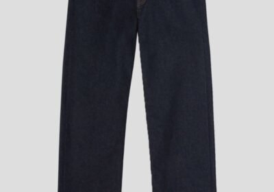 Ανδρικό-Μπλε-Logo-Raw-Wash-Loose-Denim-Pants-PALM-ANGELS