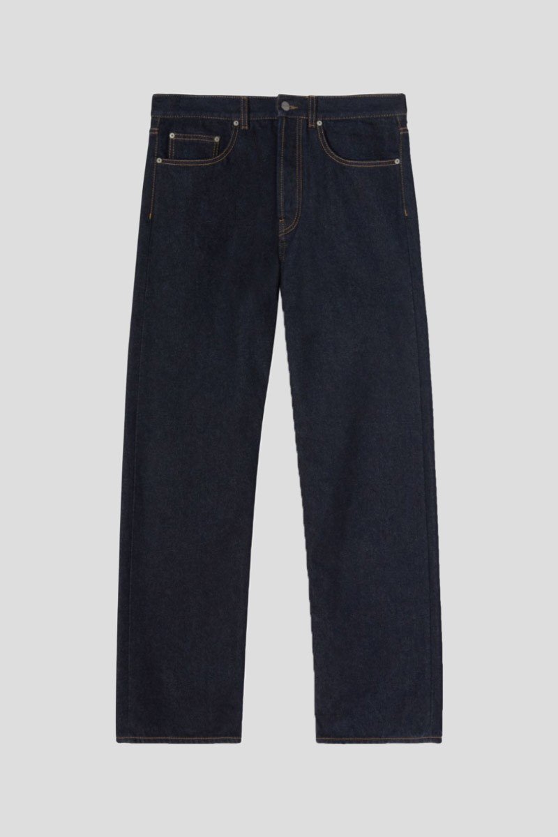 Ανδρικό-Μπλε-Logo-Raw-Wash-Loose-Denim-Pants-PALM-ANGELS