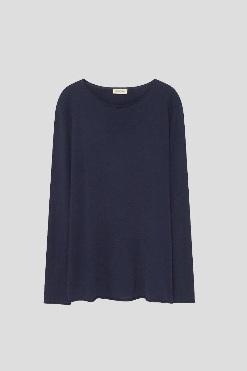 Ανδρικό Μπλε Long Sleeved Navy AMERICAN VINTAGE