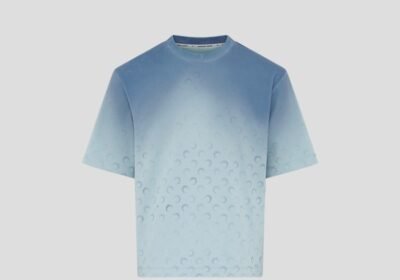 Ανδρικό-Μπλε-Moon-Faded-Jersey-Loose-Fit-T-Shirt-MARINE-SERRE
