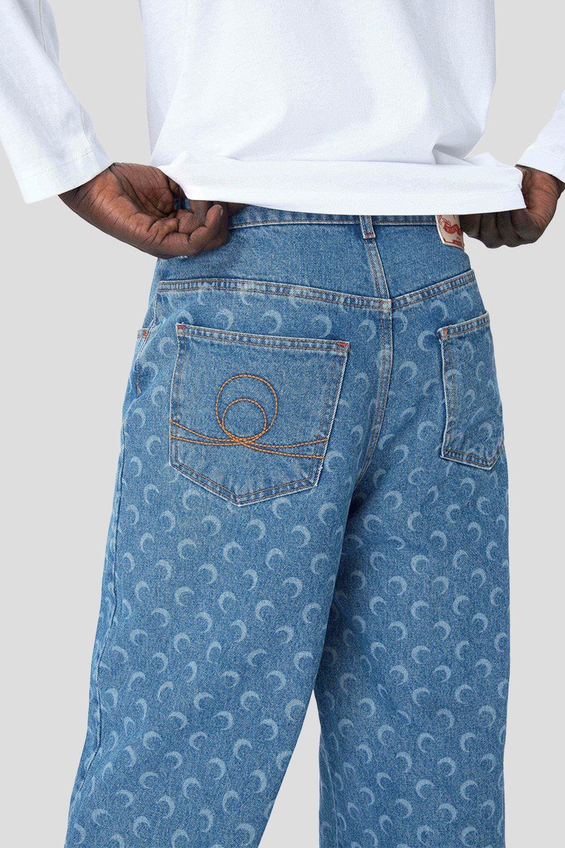 Ανδρικό Μπλε Moon Laser Denim MARINE SERRE