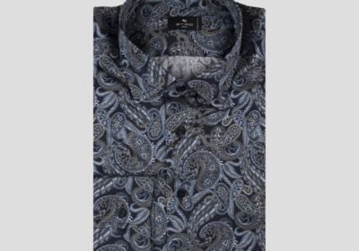 Ανδρικό-Μπλε-Navy-Blue-Shirt-with-Paisley-Pattern-ETRO