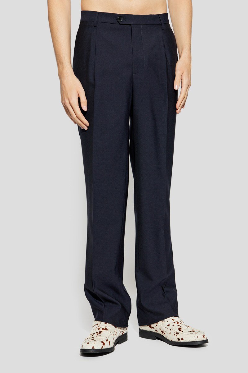 Ανδρικό Μπλε Navy Blue Wool ETRO