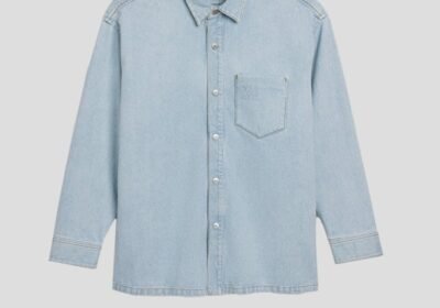 Ανδρικό-Μπλε-Oversized-Ami-de-Coeur-Overshirt-AMI-PARIS