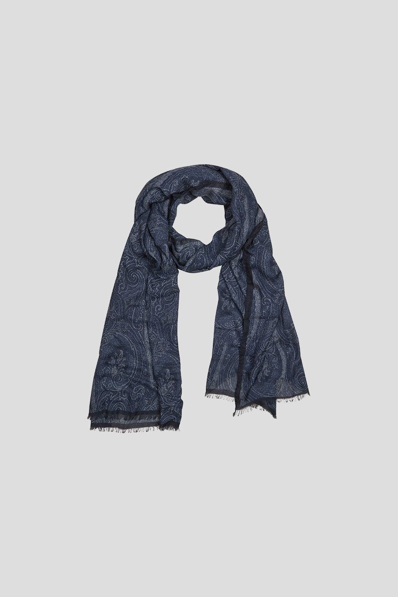 Ανδρικό-Μπλε-Paisley-Scarf-ETRO