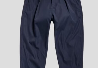 Ανδρικό-Μπλε-Pleated-Chino-Belt-Relaxed-In-Blue-G-STAR