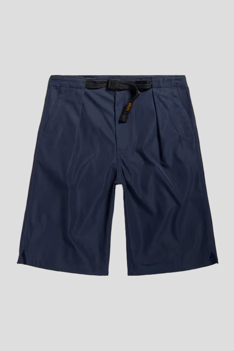 Ανδρικό-Μπλε-Pleated-Chino-Belt-Shorts-G-STAR