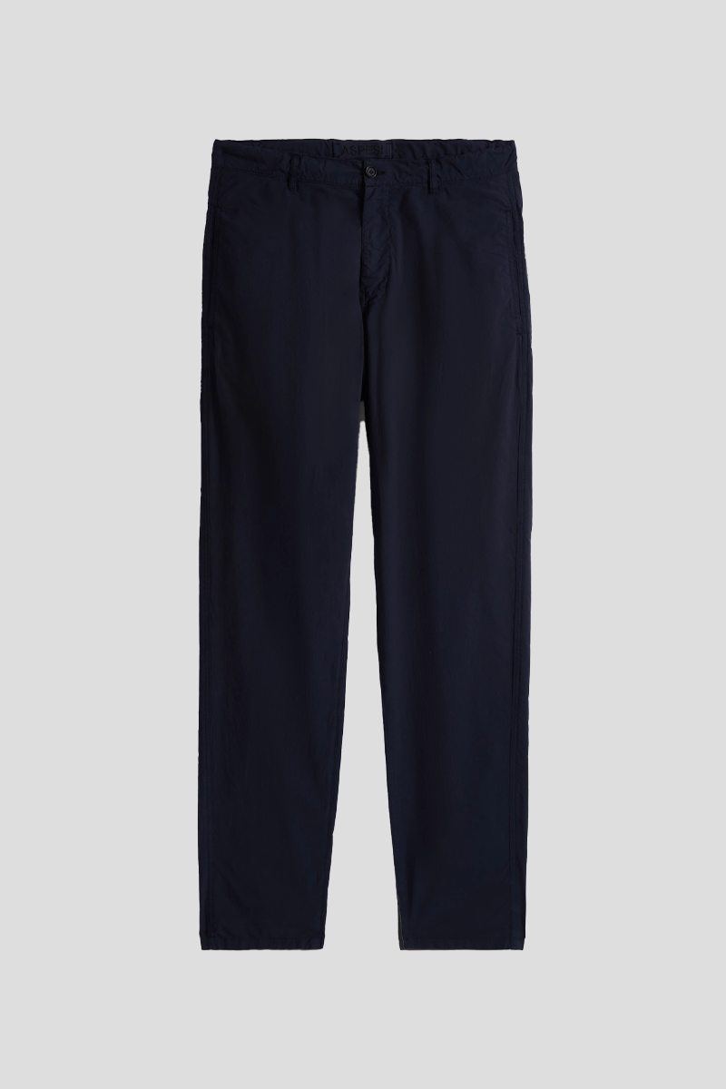 Ανδρικό-Μπλε-Poplin-Chinos-Trousers-In-Navy-ASPESI