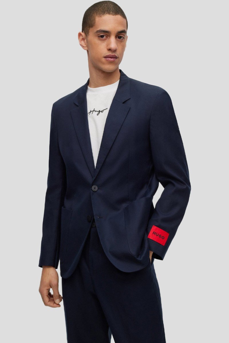 Ανδρικό Μπλε Slim Fit Suit HUGO