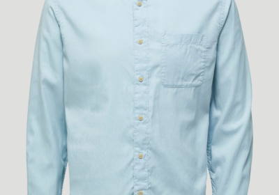 Ανδρικό-Μπλε-Soft-Tencel-Lyocell-Shirt-SELECTED-HOMME