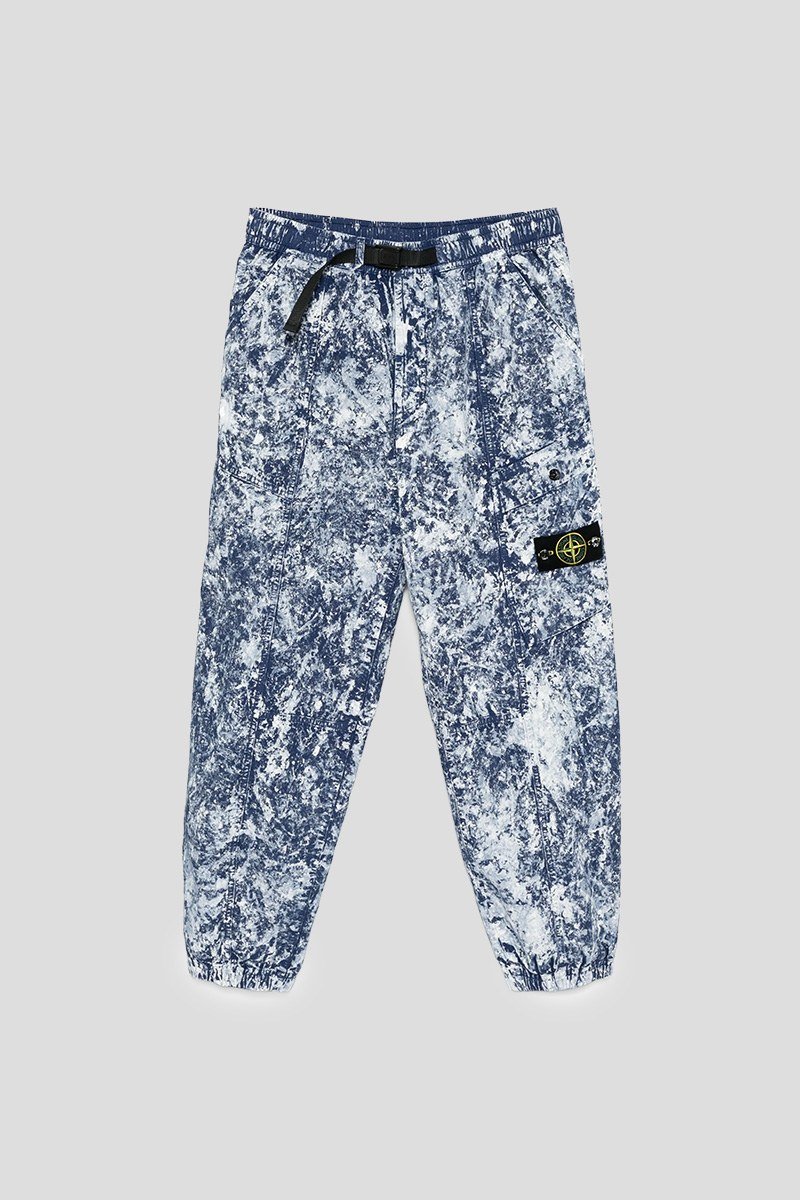 Ανδρικό-Μπλε-Stretch-Cargo-Pants-STONE-ISLAND