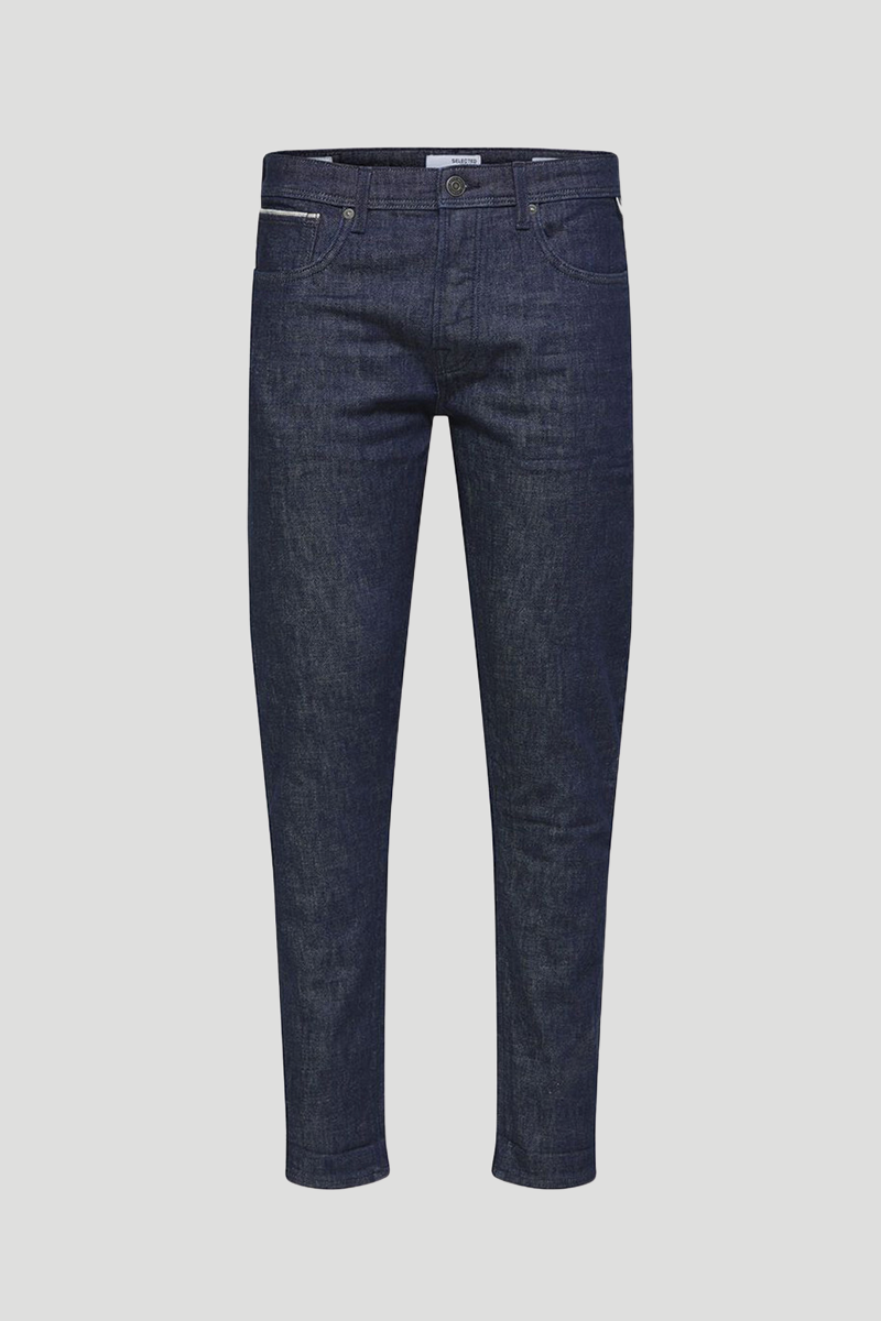Ανδρικό-Μπλε-Tapered-Slim-Fit-Dark-Blue-Jeans-SELECTED-HOMME