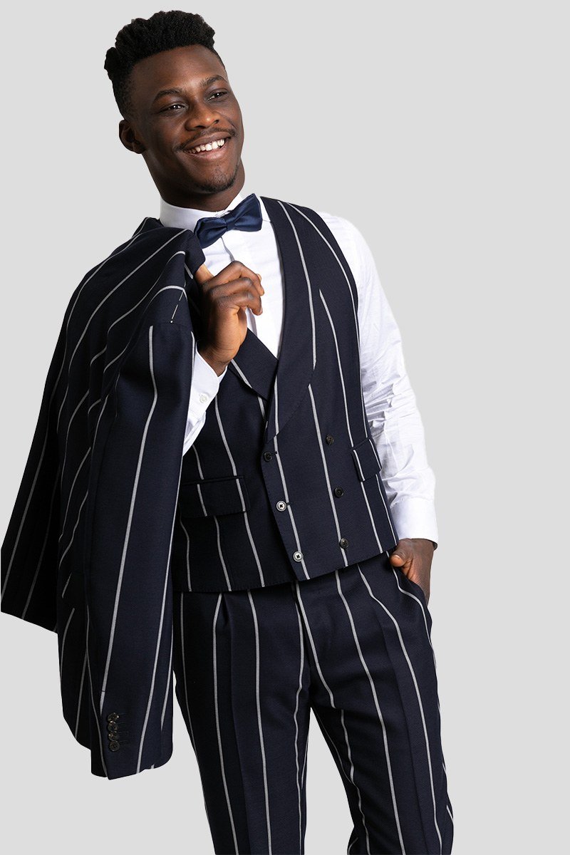 Ανδρικό Μπλε Three Piece Striped PASINI