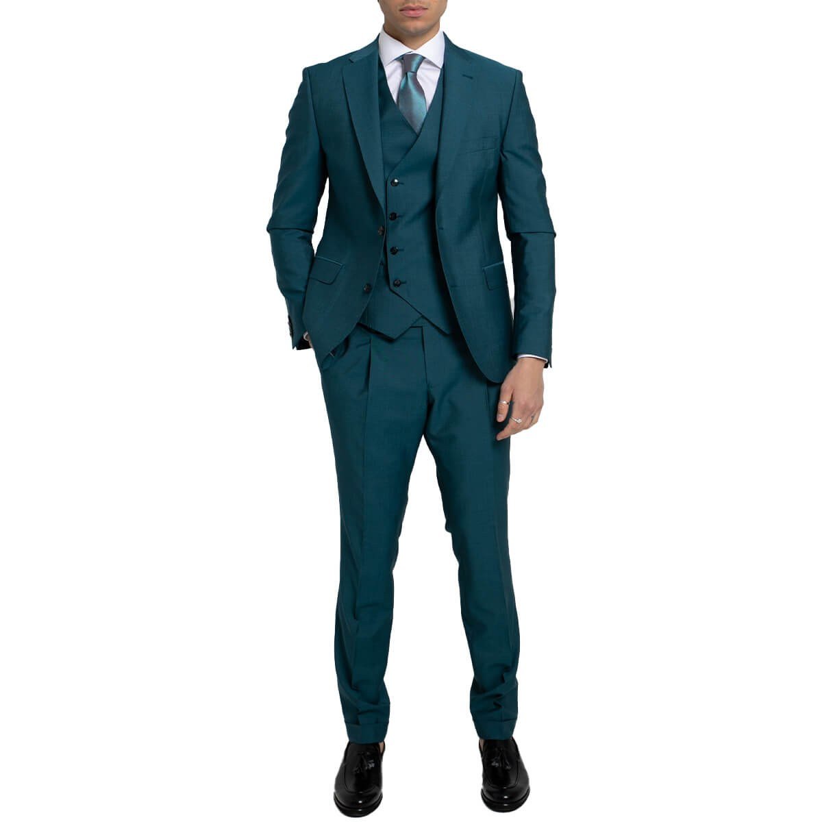 Ανδρικό-Μπλε-Three-Piece-SuitPetrol-SARTORIA-MONK