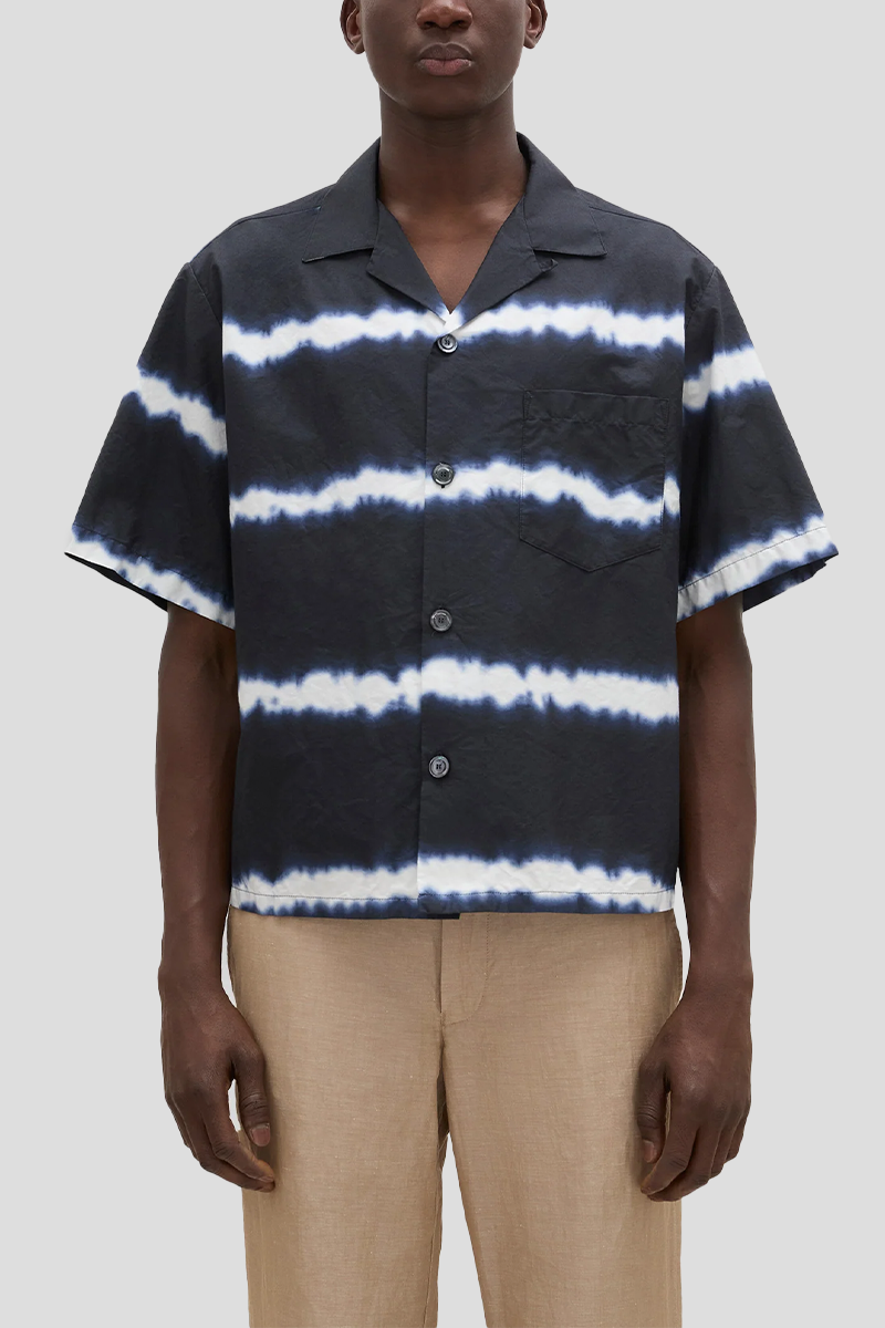 Ανδρικό-Μπλε-Tie-dye-Cotton-Bowling-Shirt-ASPESI