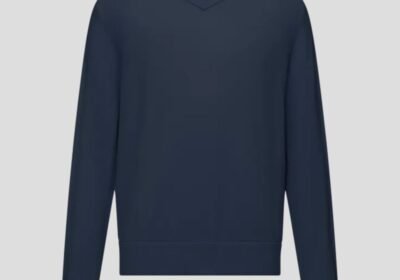 Ανδρικό-Μπλε-V-neck-Knitted-Jumper-DRYKORN