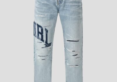 Ανδρικό-Μπλε-Varsity-Logo-Repair-Straight-AMIRI