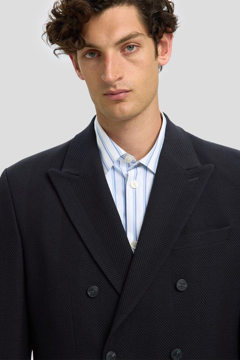 Ανδρικό Μπλε Wool Double Breasted SELECTED HOMME