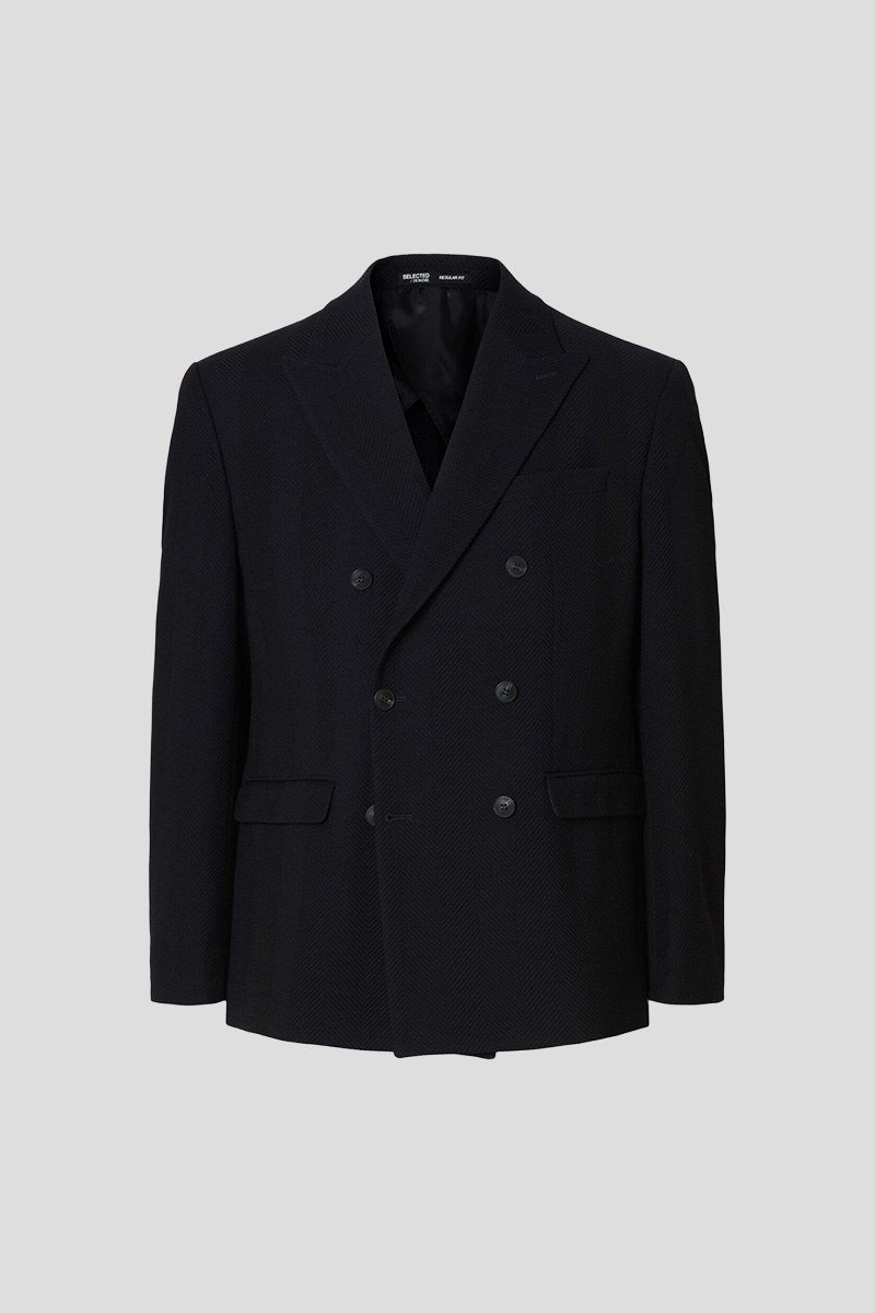 Ανδρικό-Μπλε-Wool-Double-Breasted-Blazer-SELECTED-HOMME