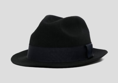 Ανδρικό-Μπλε-Wool-Felt-Fedora-Hat-With-Stripe-Trim-PAUL-SMITH