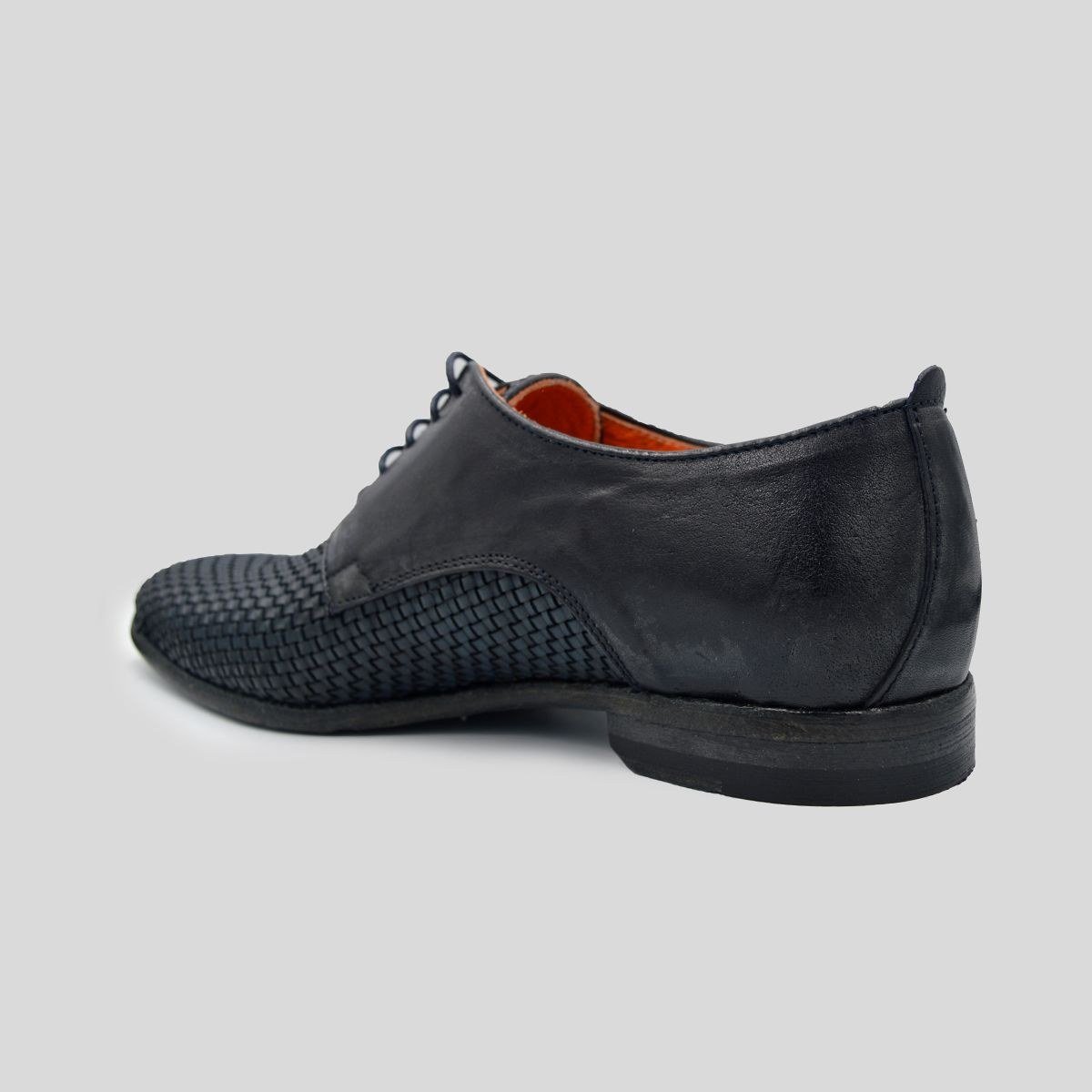 Ανδρικό Μπλε Woven Leather Brogue LUCA ROSSI