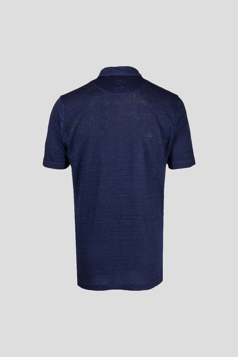 Ανδρικό Μπλε Μélange Semi Sheer 120% LINO