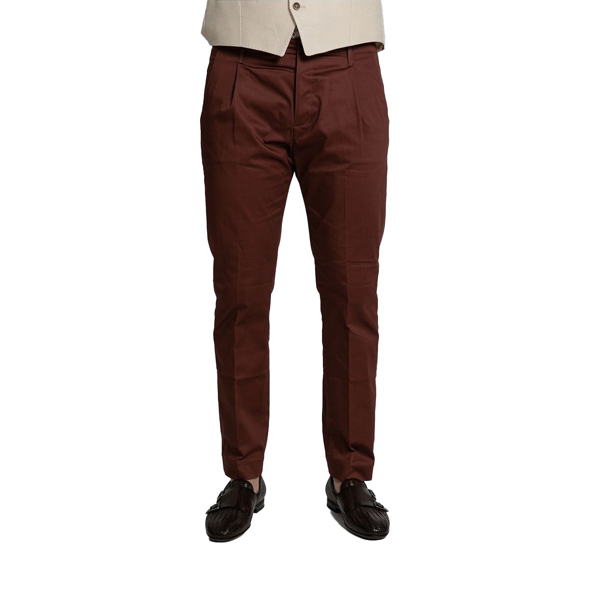Ανδρικό-Μπορντό-Tailored-Chino-Trousers-Bordeaux-NINE-IN-THE-MORNING