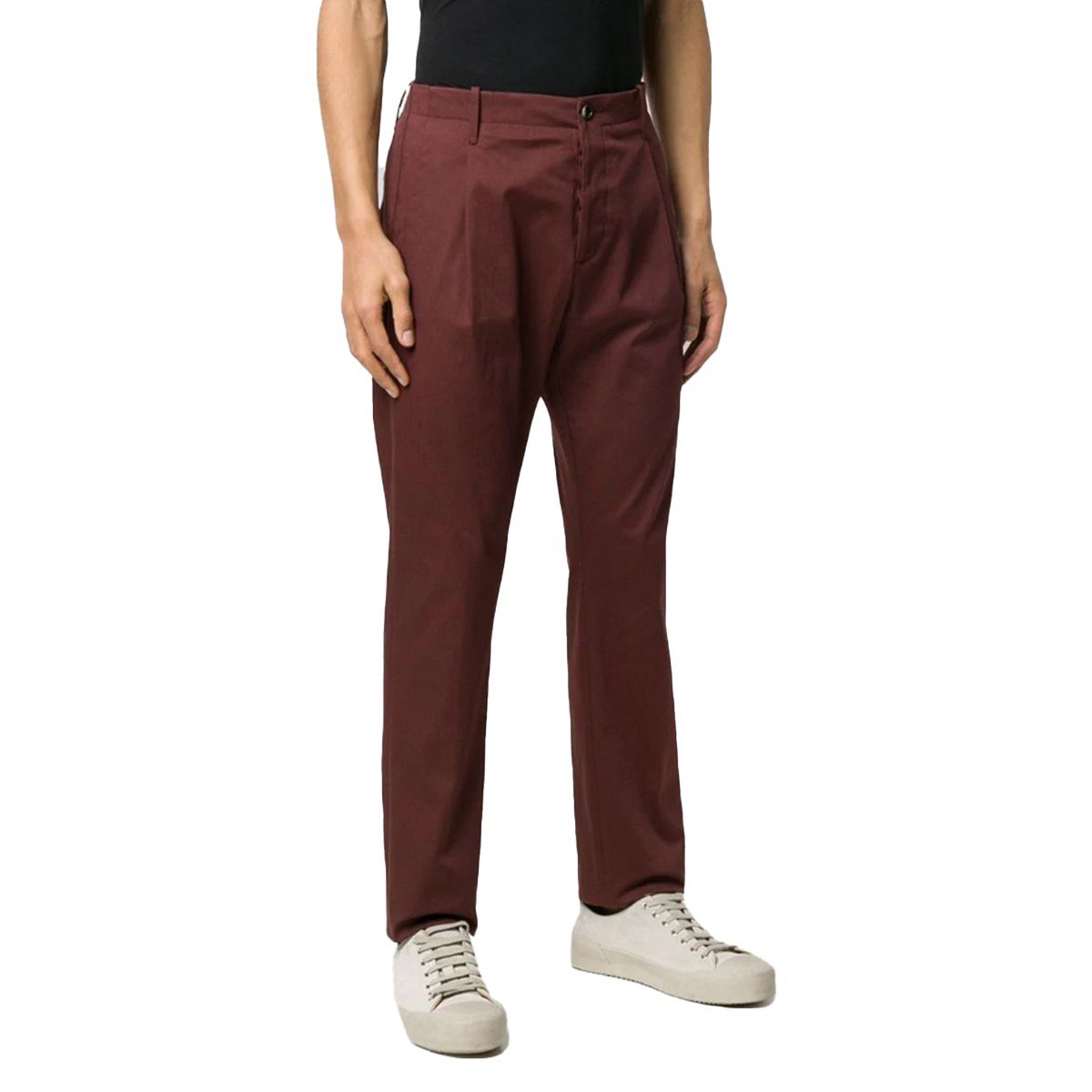 Ανδρικό-Μπορντό-Tailored-Style-Trousers-Bordeaux-NINE-IN-THE-MORNING