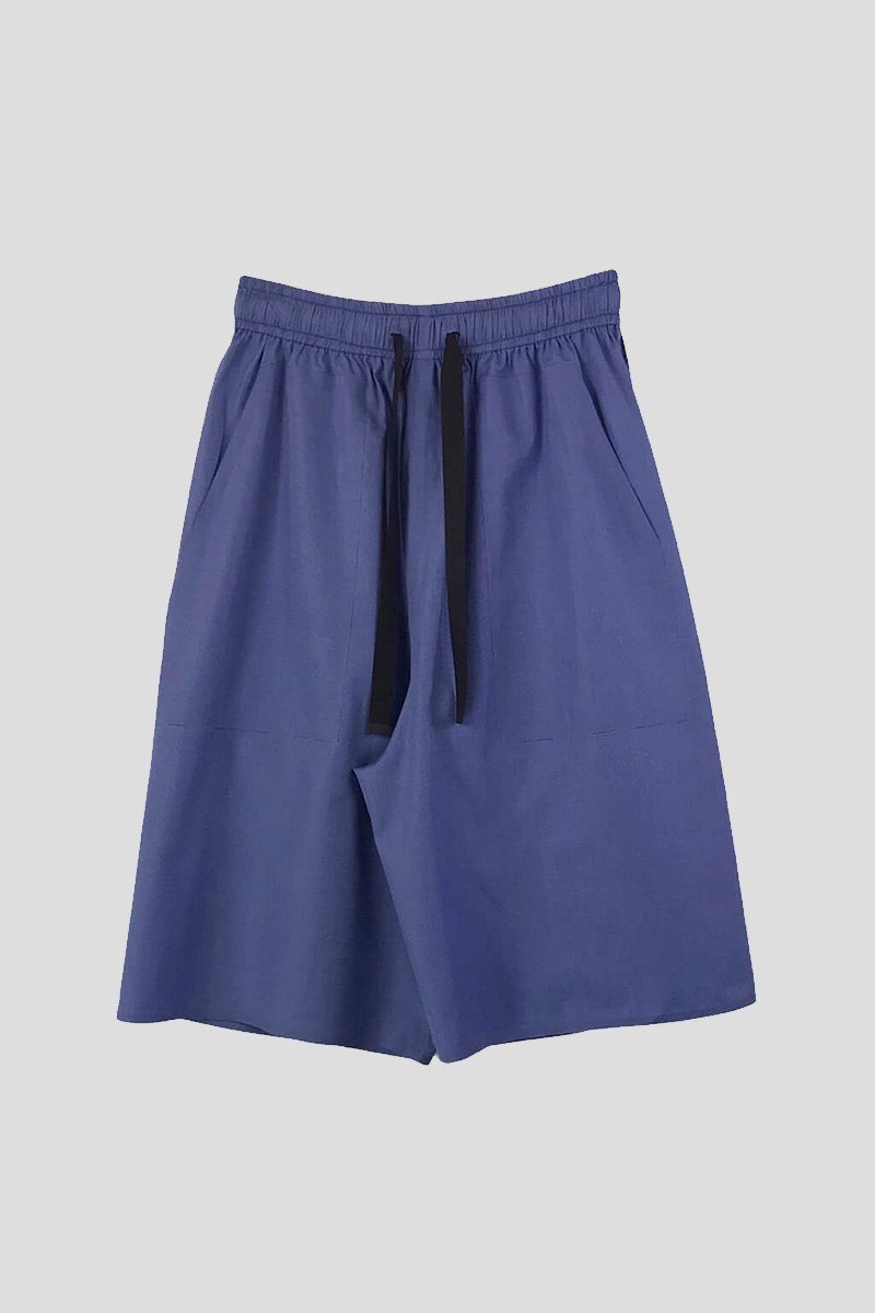 Ανδρικό-Μωβ-Drawstring-Waist-Shorts-BARBARA-ALAN