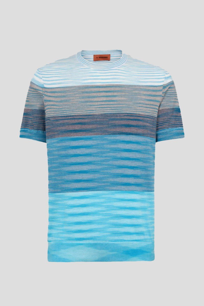 Ανδρικό-Πολύχρωμο-Cotton-Knit-With-Degrade-Stripes-MISSONI