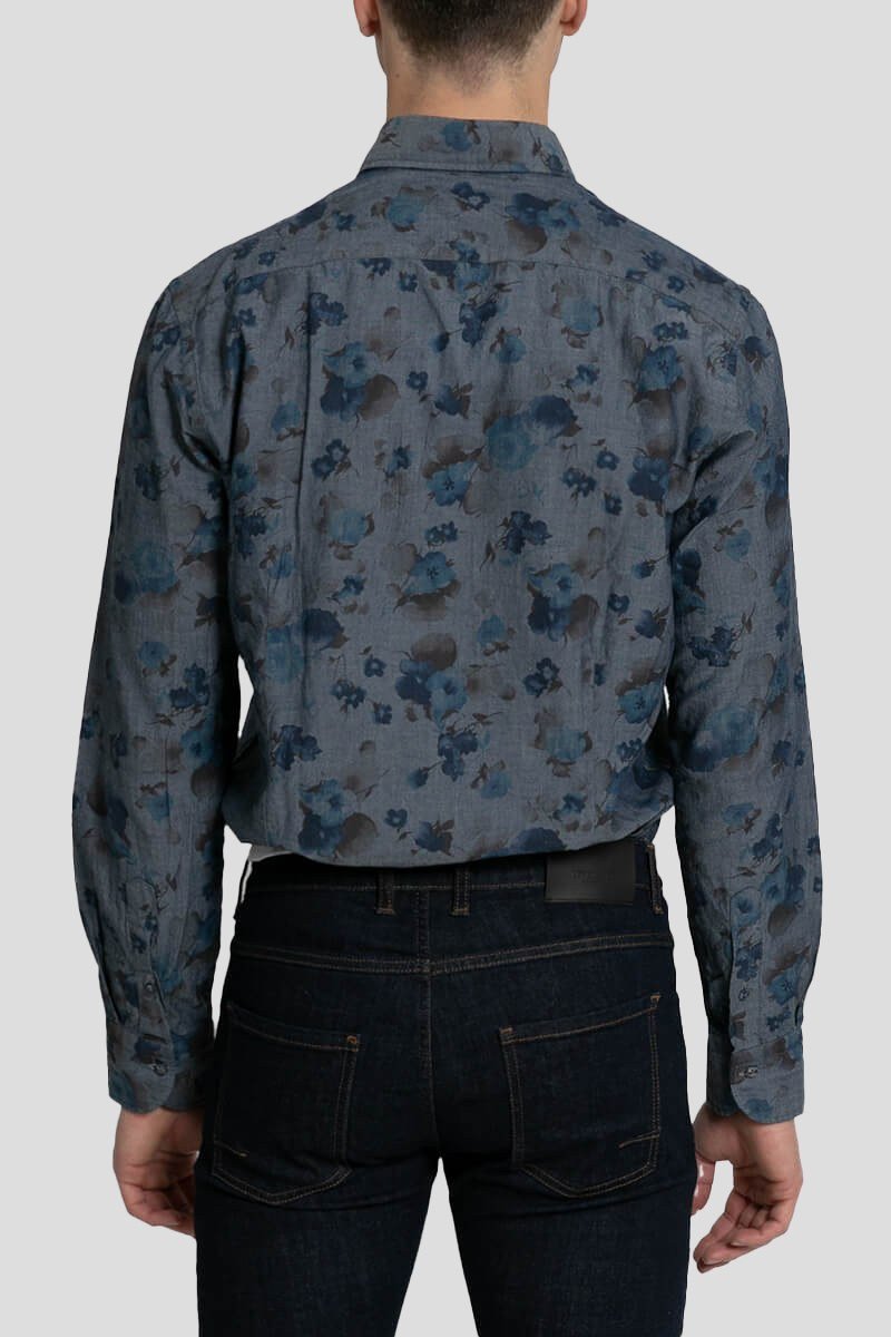 Ανδρικό Πολύχρωμο Floral Print Shirt MIRCAM
