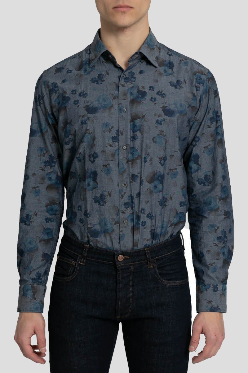 Ανδρικό-Πολύχρωμο-Floral-Print-Shirt-MIRCAM