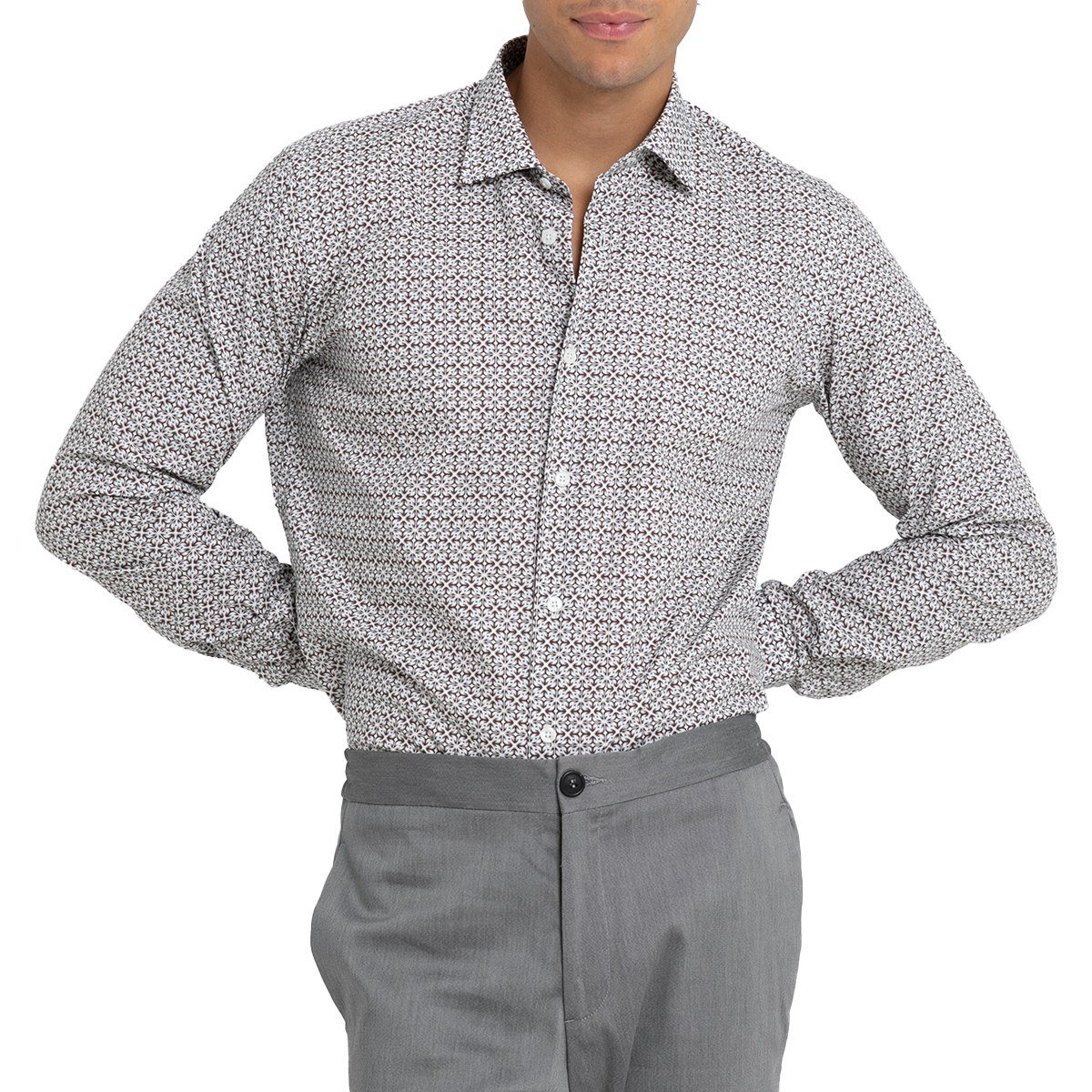 Ανδρικό-Πολύχρωμο-Floral-Print-ShirtMulticolour-MONK