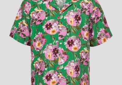 Ανδρικό-Πολύχρωμο-Floral-Short-Sleeved-Liberty-Print-Shirt-SELECTED-HOMME