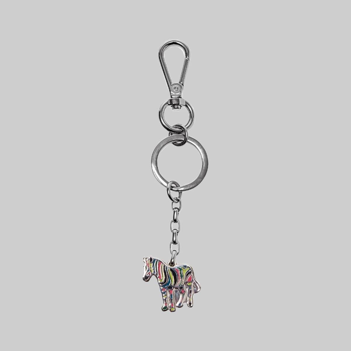 Ανδρικό-Πολύχρωμο-Multi-Coloured-Zebra-Keyring-PAUL-SMITH
