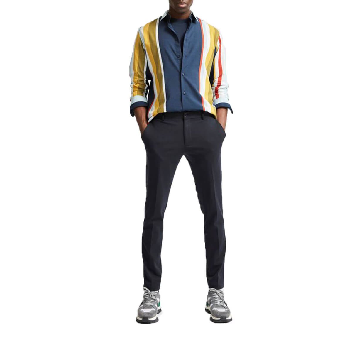 Ανδρικό Πολύχρωμο Multi Stripe Shirt SELECTED HOMME