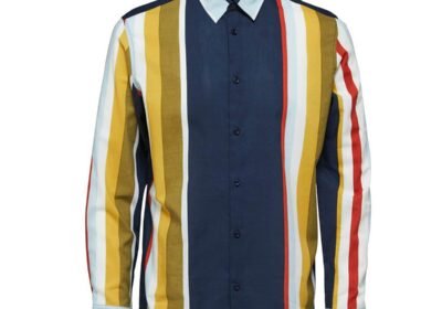 Ανδρικό-Πολύχρωμο-Multi-Stripe-Shirt-SELECTED-HOMME