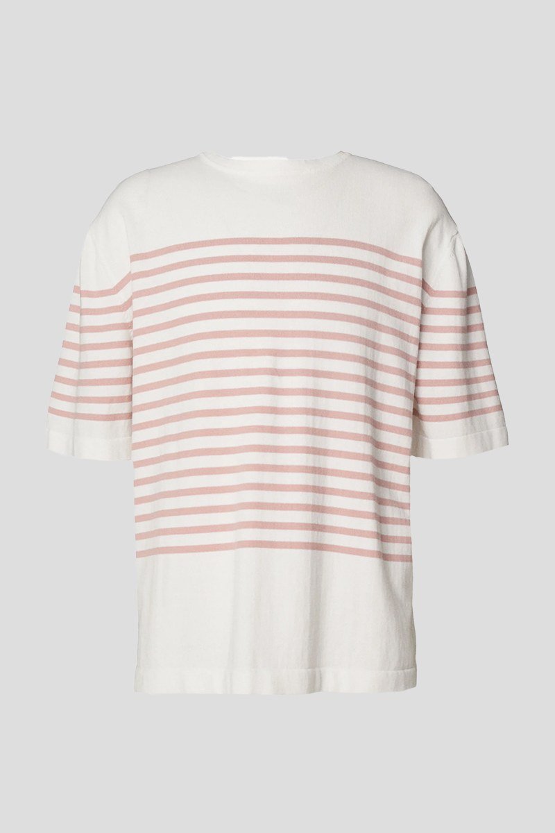 Ανδρικό-Πολύχρωμο-Stripped-T-Shirt-In-Pink-LARDINI