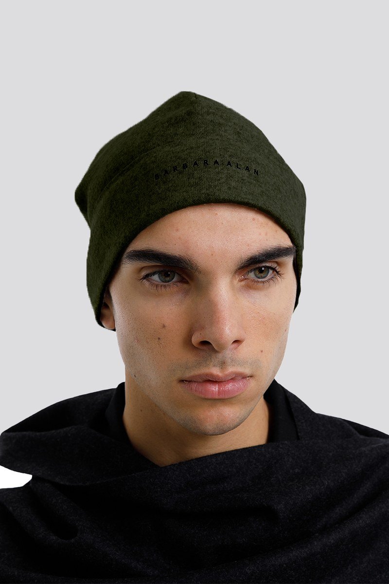 Ανδρικό Πράσινο Beanie In Κhaki BARBARA ALAN