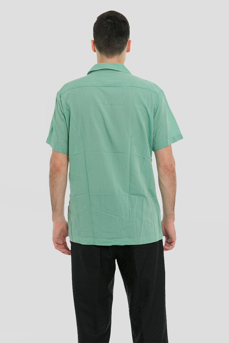 Ανδρικό Πράσινο Cuban Collar Short SELECTED HOMME