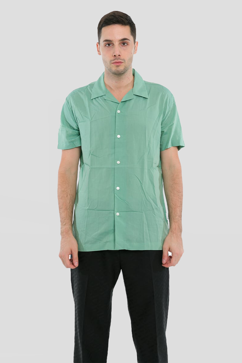 Ανδρικό Πράσινο Cuban Collar Short SELECTED HOMME