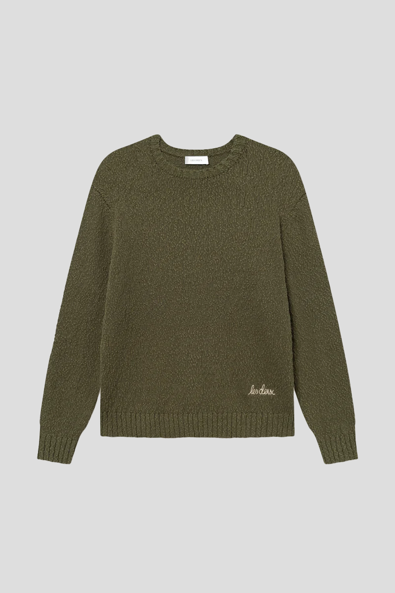 Ανδρικό-Πράσινο-Errol-Cotton-Round-Neck-LES-DEUX