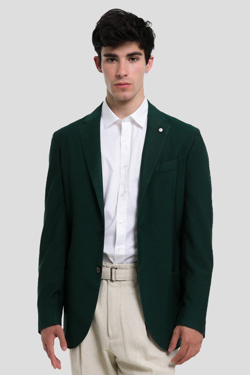 Ανδρικό Πράσινο Garment Dyed Jack LUBIAM