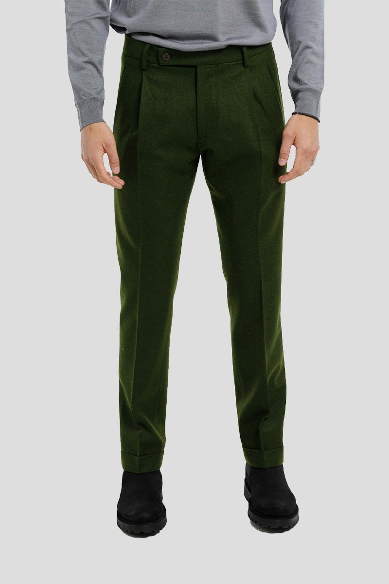 Ανδρικό-Πράσινο-Green-Retro-Theca-Trousers-BERWICH