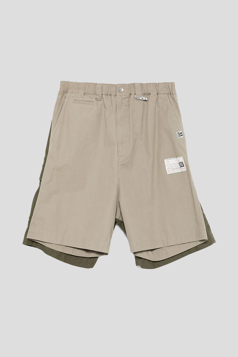 Ανδρικό Πράσινο Layered Cargo Shorts MAISON MIHARA YASUHIRO
