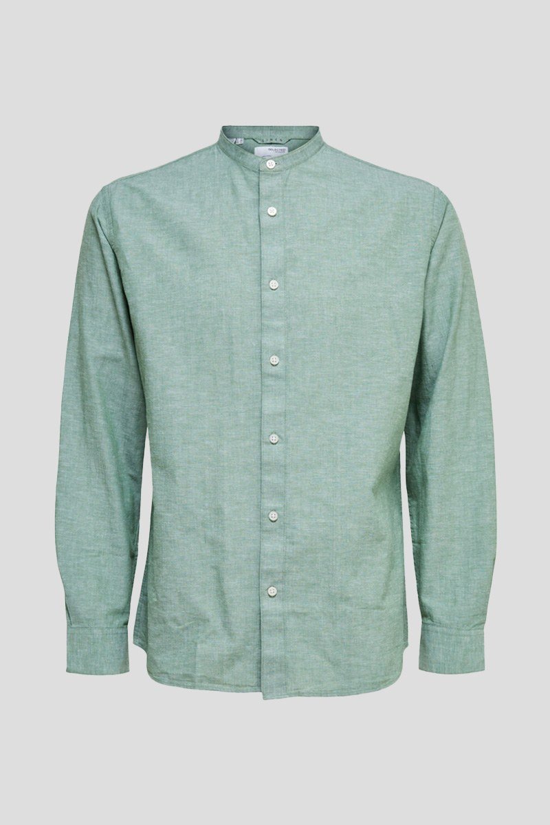 Ανδρικό Πράσινο Linen Blend Slim SELECTED HOMME