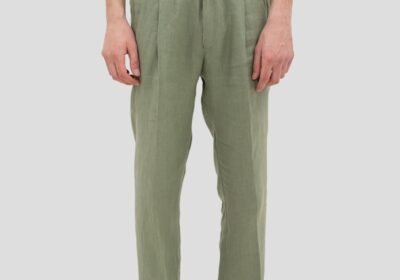 Ανδρικό-Πράσινο-Linen-Trousers-Chasy-DRYKORN