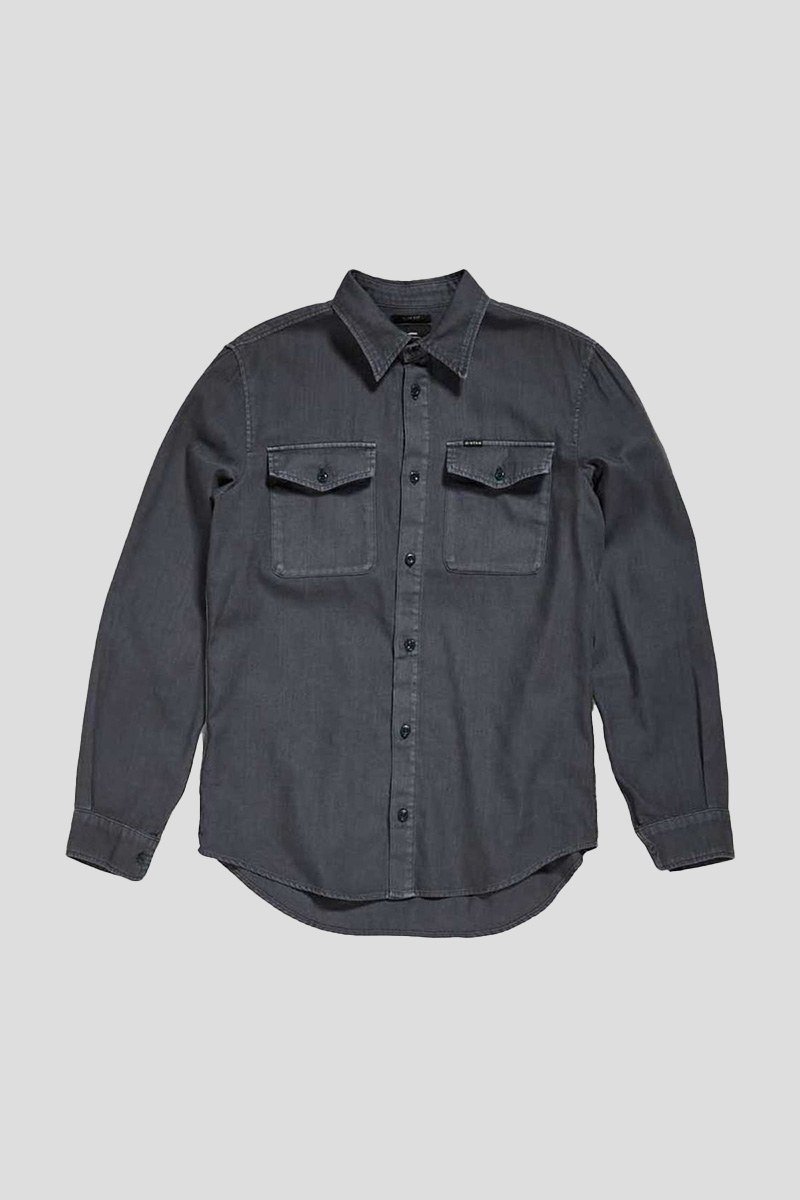 Ανδρικό-Πράσινο-Marine-Slim-Long-Sleeve-Shirt-G-STAR