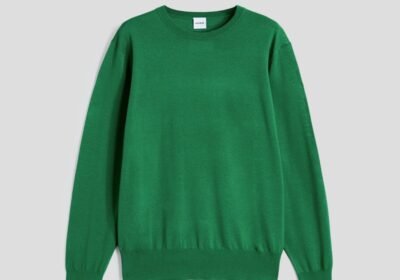 Ανδρικό-Πράσινο-Merino-Wool-Crew-Neck-Jumper-ASPESI