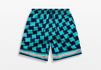 Ανδρικό-Πράσινο-Pool-Tile-Shorts-CASABLANCA